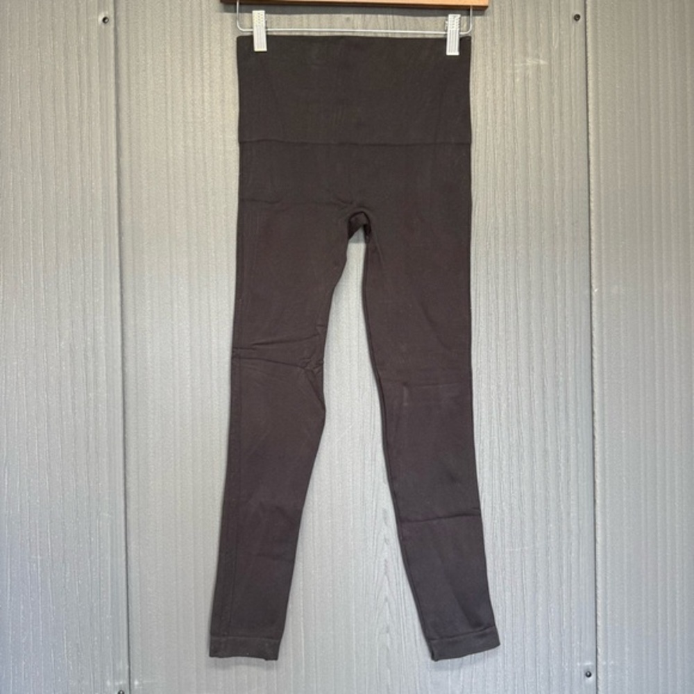 SPANX Black Waistband Stretch Leggings Size Medium